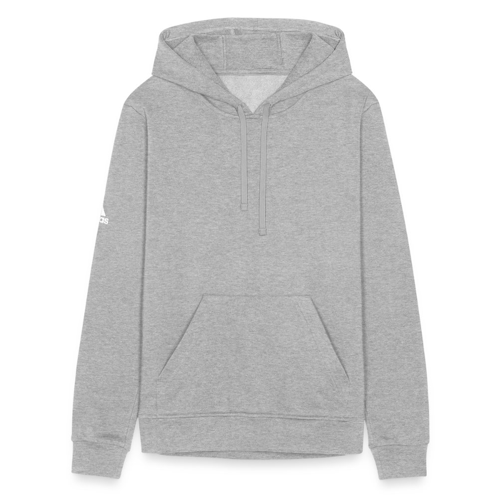 Customizable Adidas Unisex Fleece Hoodie ADD YOUR OWN PHOTO, IMAGES, DESIGNS, QUOTES AND MORE - heather gray