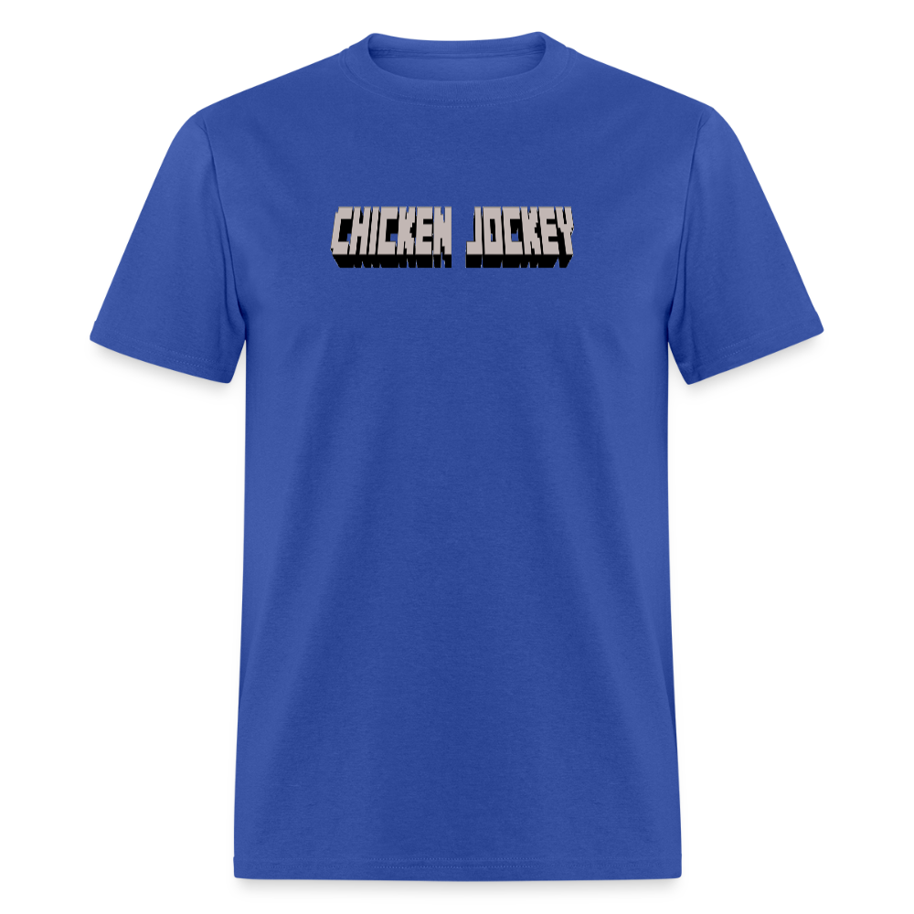 Chicken Jockey Gray Unisex Classic T-Shirt - royal blue