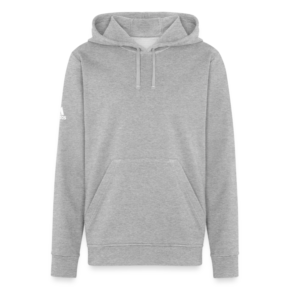 Customizable Adidas Unisex Fleece Hoodie ADD YOUR OWN PHOTO, IMAGES, DESIGNS, QUOTES AND MORE - heather gray