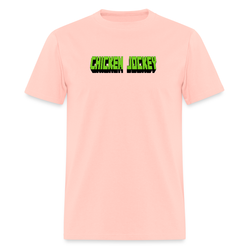 Chicken Jockey Green Unisex Classic T-Shirt - blush pink 