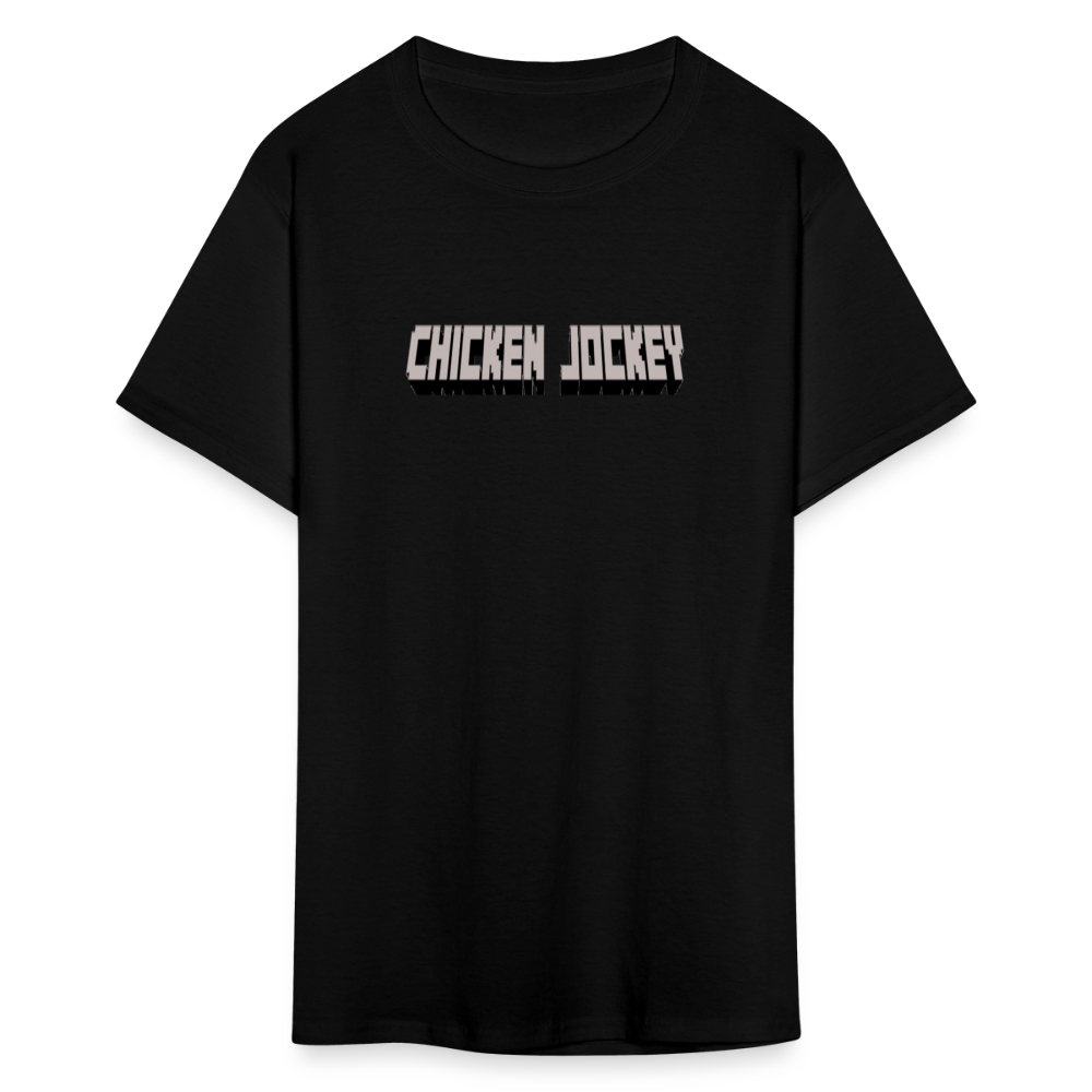 Chicken Jockey Gray Unisex Classic T-Shirt - black
