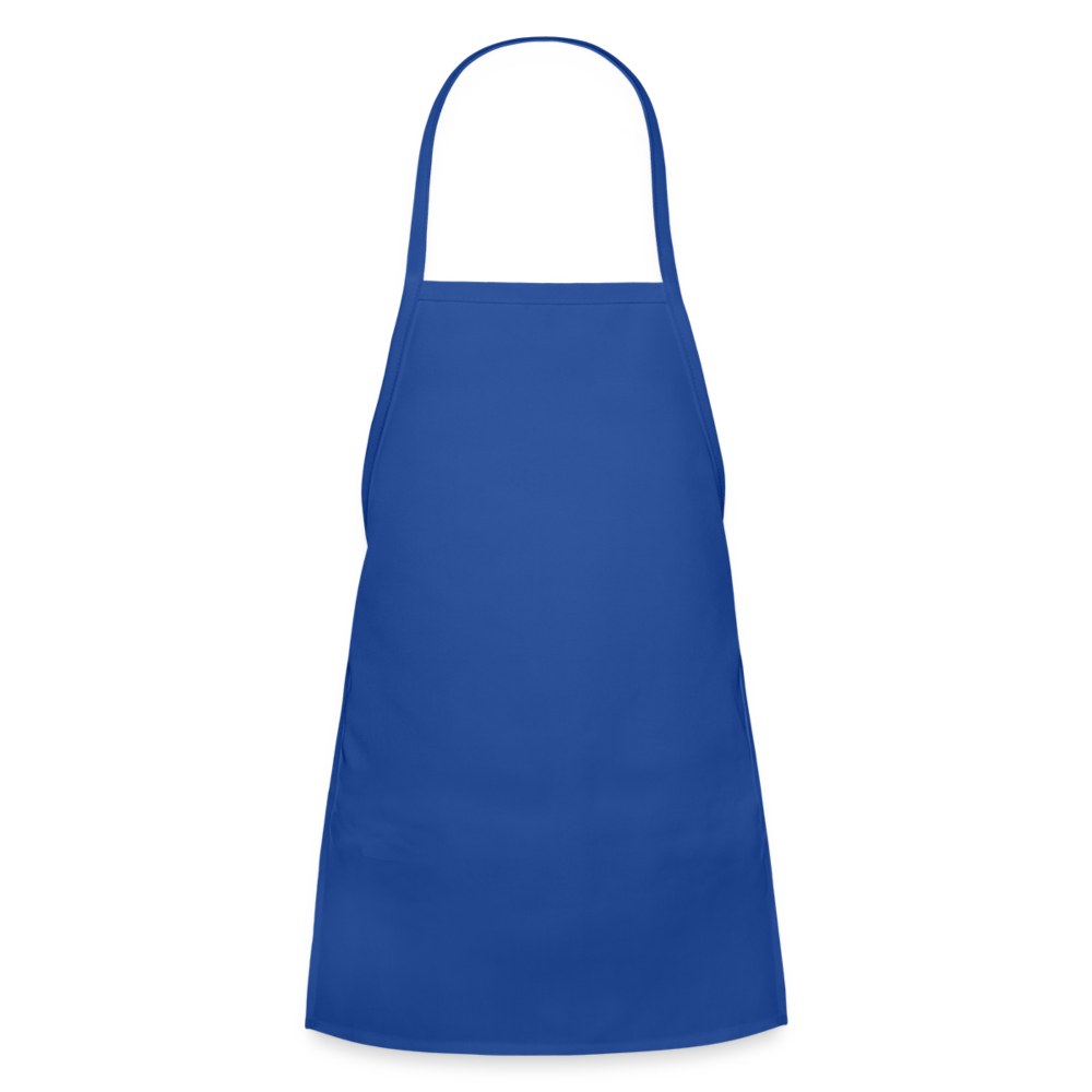 Customizable Kids' Apron ADD YOUR OWN PHOTO, IMAGES, DESIGNS, QUOTES AND MORE - royal blue