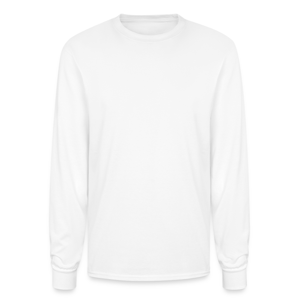 Customizable Champion Unisex Long Sleeve T-Shirt ADD YOUR OWN PHOTO, IMAGES, DESIGNS, QUOTES AND MORE - white