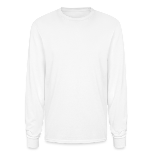 Customizable Champion Unisex Long Sleeve T-Shirt ADD YOUR OWN PHOTO, IMAGES, DESIGNS, QUOTES AND MORE - white