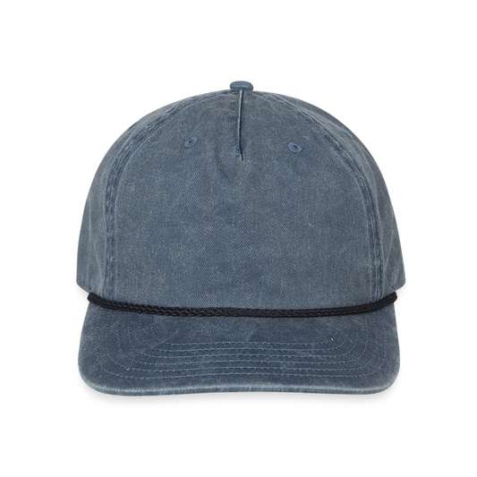 Customizable Vintage Washed Rope Cap ADD YOUR OWN PHOTO, IMAGES, DESIGNS, QUOTES AND MORE - washed navy