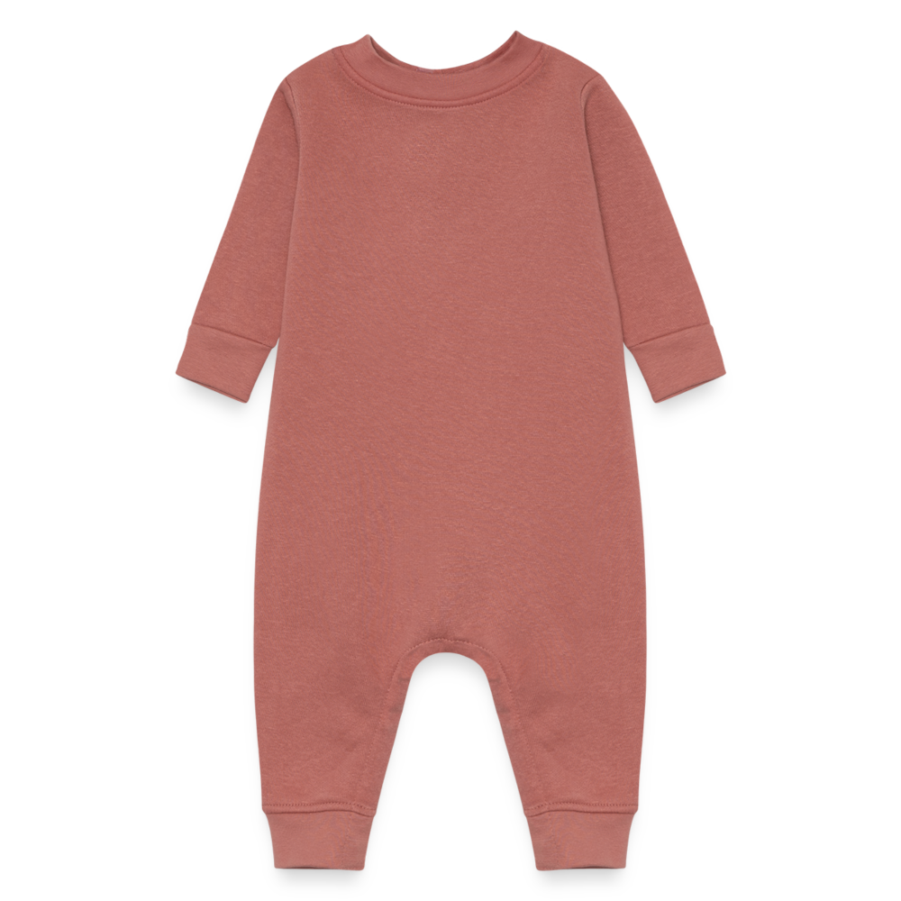 Customizable Baby Fleece One Piece ADD YOUR OWN PHOTO, IMAGES, DESIGNS, QUOTES AND MORE - mauve