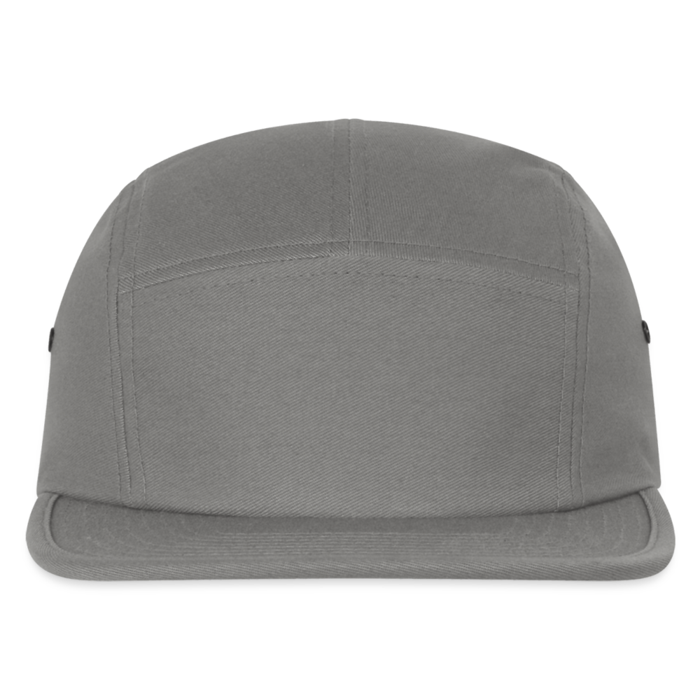 Customizable Jockey Camper Cap ADD YOUR OWN PHOTO, IMAGES, DESIGNS, QUOTES AND MORE - light gray
