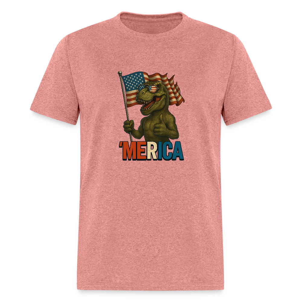 Thumbs Up Merica T Rex 4th of July Funny and Patriotic Unisex Classic T-Shirt - heather mauve