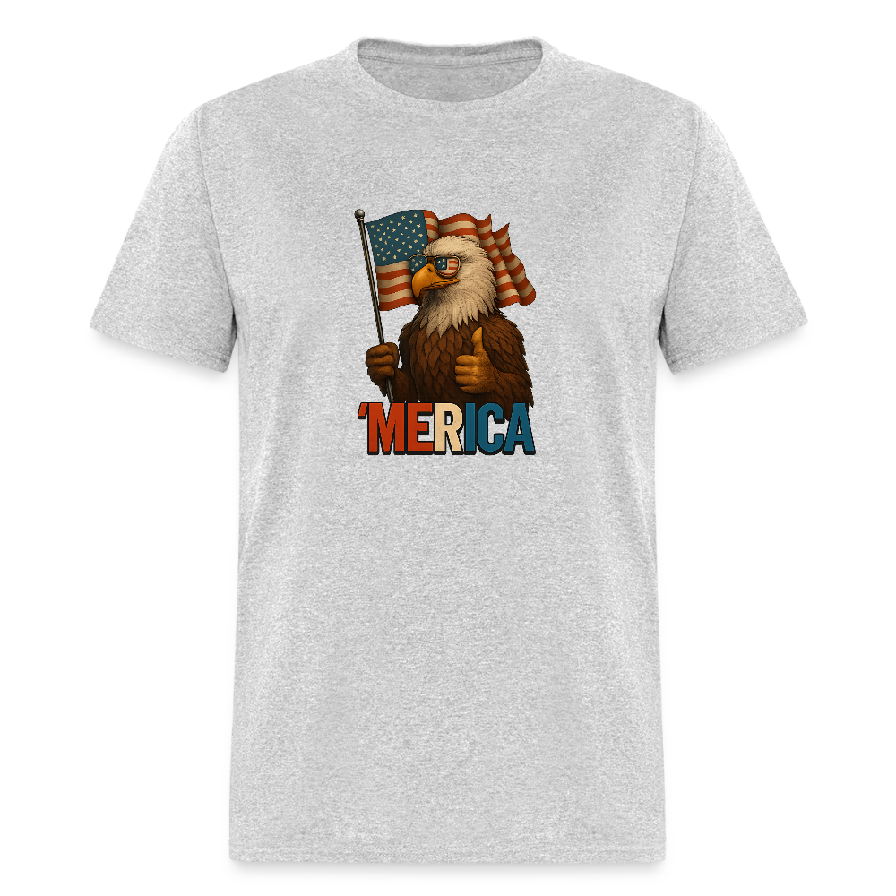 Thumbs Up Merica Eagle 4th of July Funny and Patriotic Unisex Classic T-Shirt - heather gray
