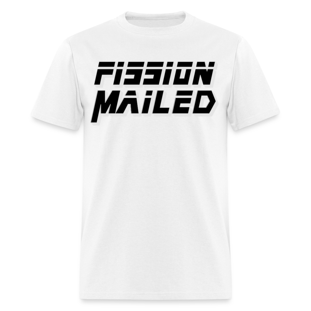 Fission Mailed Black & Gray Shadow Funny Videogame Quote & Meme Unisex Classic T-Shirt - white