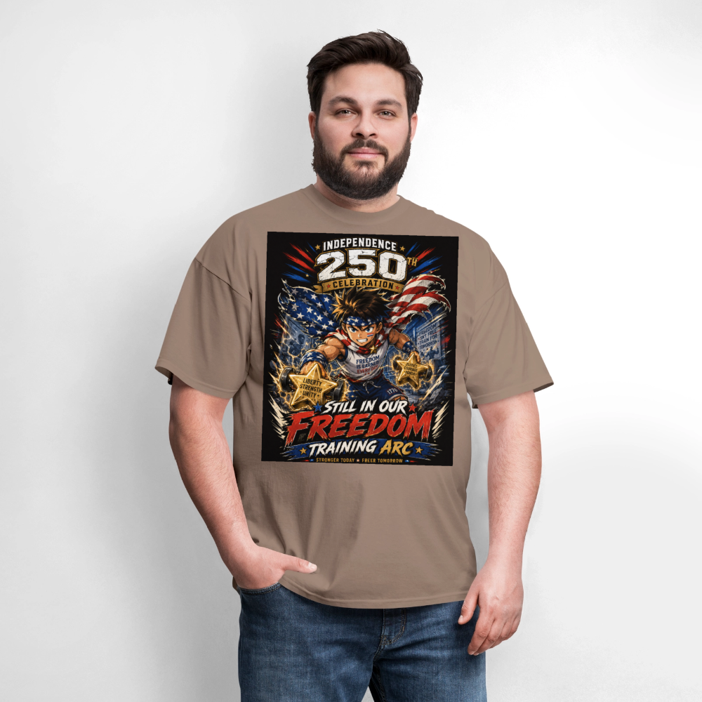 Patriotic T Shirt for July 4th Fans: Anime Hero Graphic - safari