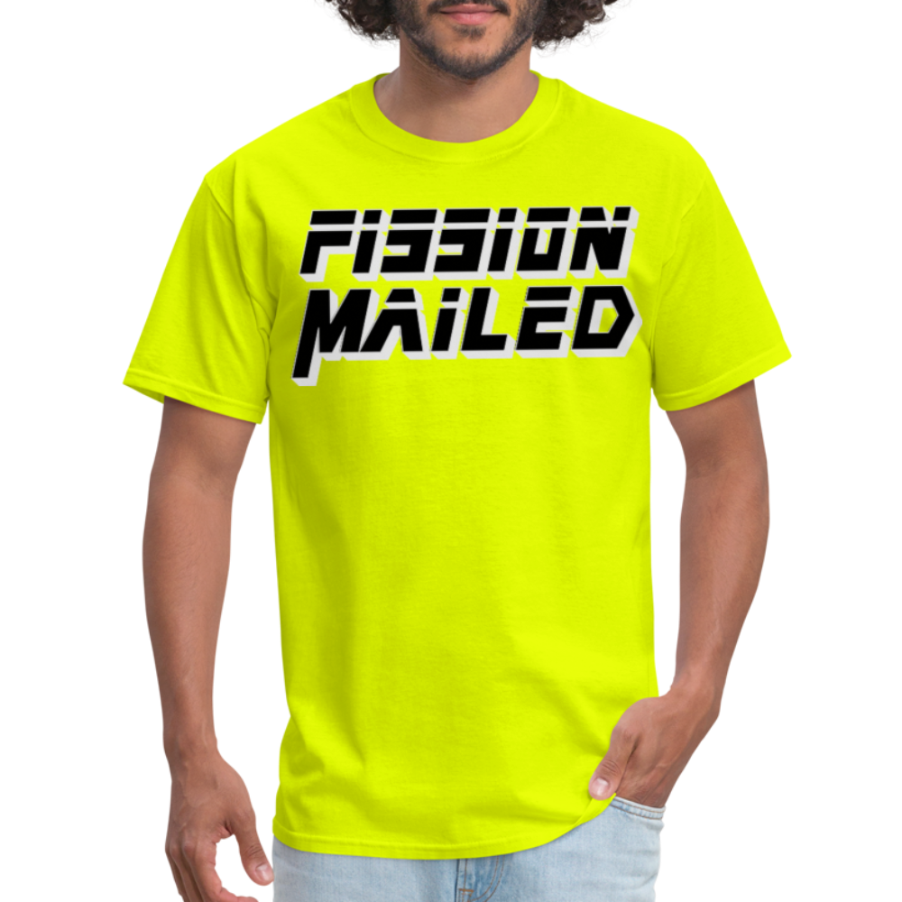 Fission Mailed Black & Gray Shadow Funny Videogame Quote & Meme Unisex Classic T-Shirt - safety green