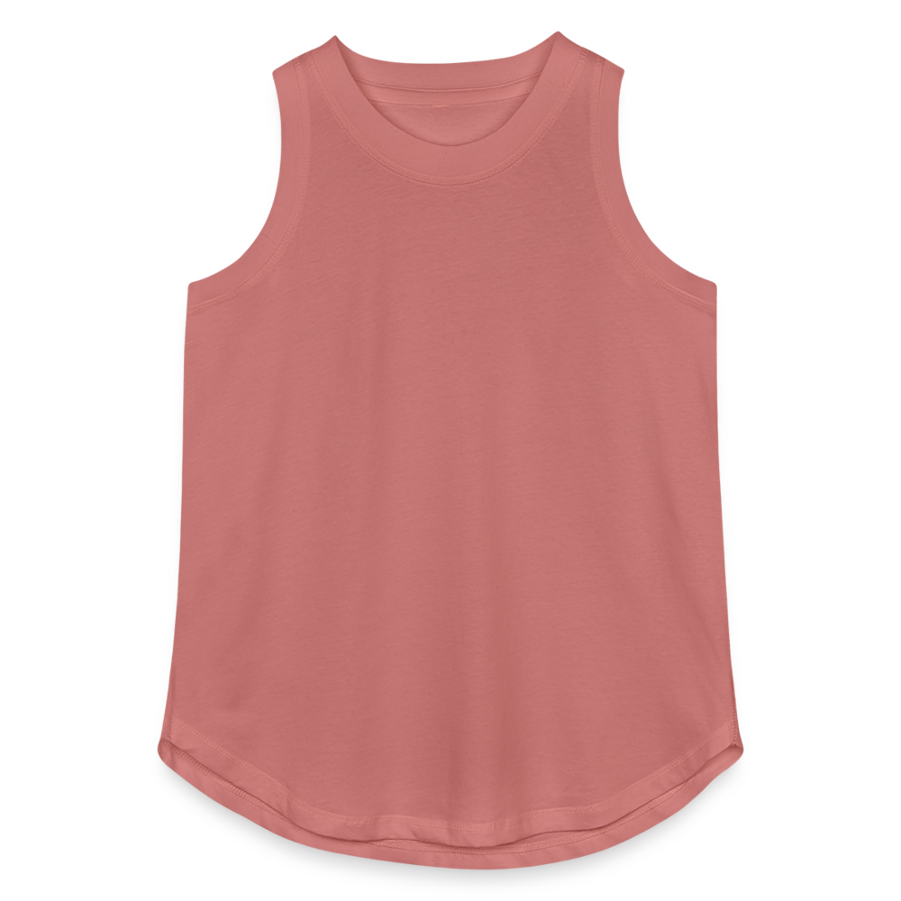 Customizable Women's Relaxed Tank Top ADD YOUR OWN PHOTO, IMAGES, DESIGNS, QUOTES AND MORE - mauve