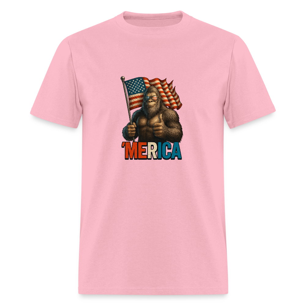 Thumbs Up Merica Big Foot 4th of July Funny and Patriotic Unisex Classic T-Shirt - pink