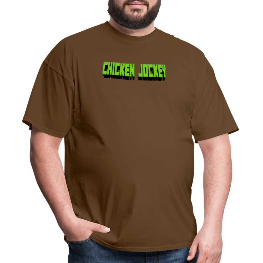 Chicken Jockey Green Unisex Classic T-Shirt - brown