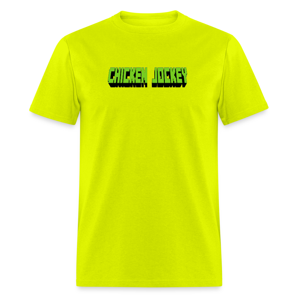 Chicken Jockey Green Unisex Classic T-Shirt - safety green