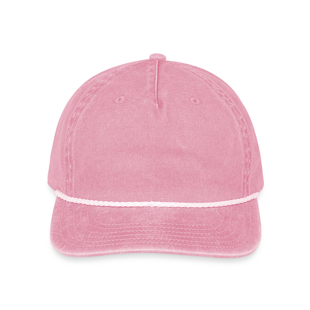 Customizable Vintage Washed Rope Cap ADD YOUR OWN PHOTO, IMAGES, DESIGNS, QUOTES AND MORE - washed pink