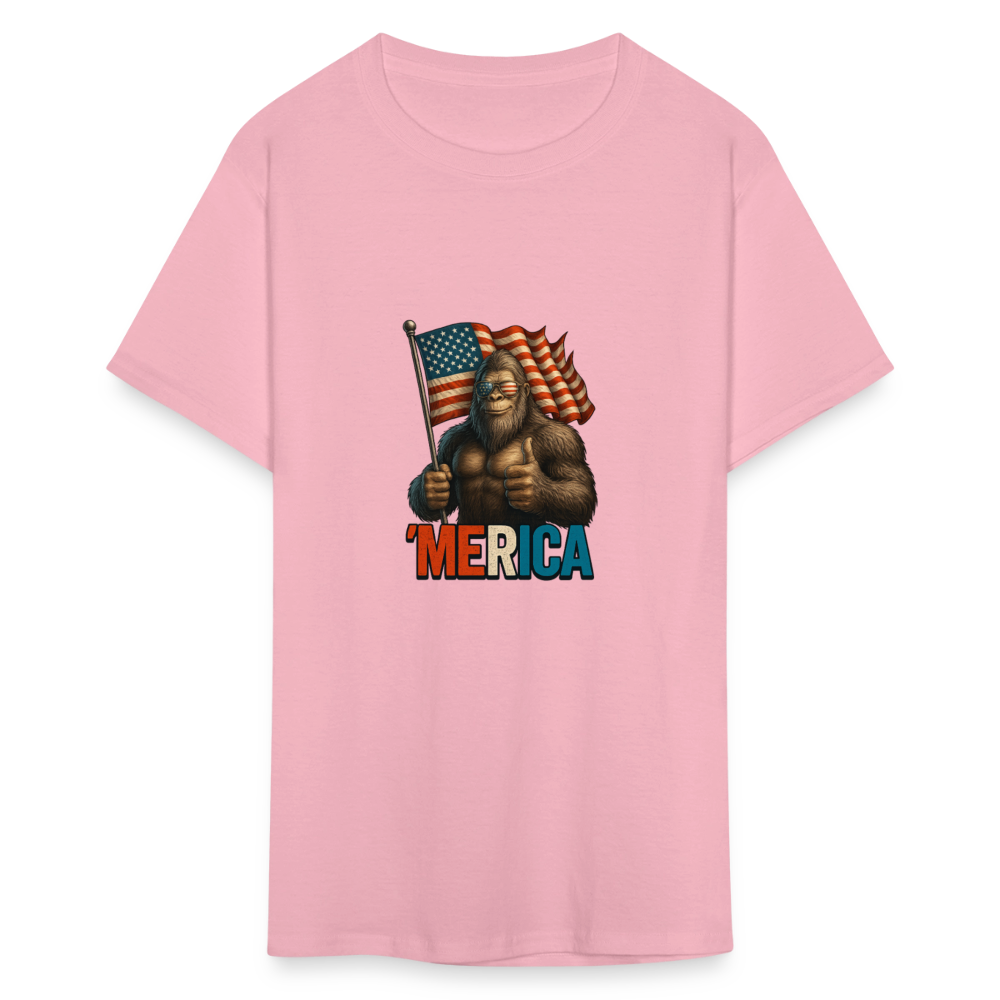 Thumbs Up Merica Big Foot 4th of July Funny and Patriotic Unisex Classic T-Shirt - pink