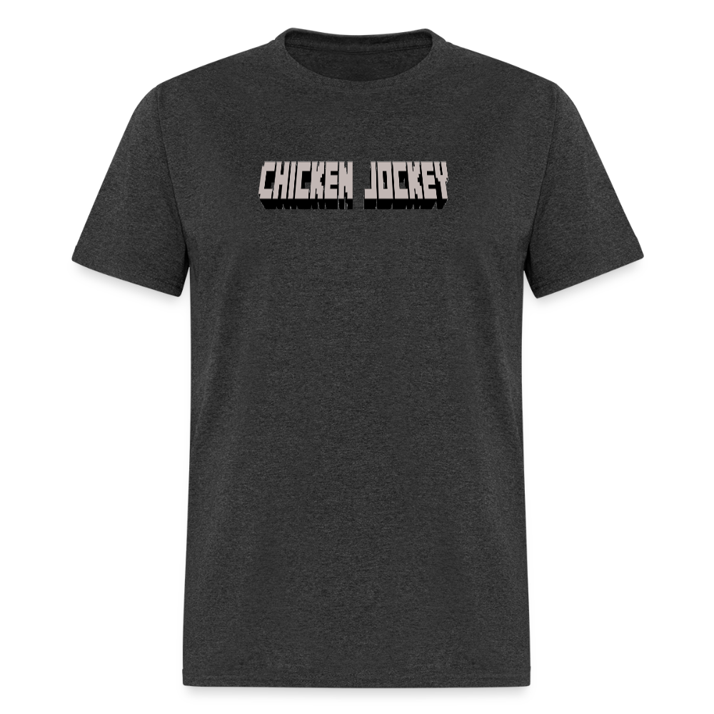 Chicken Jockey Gray Unisex Classic T-Shirt - heather black