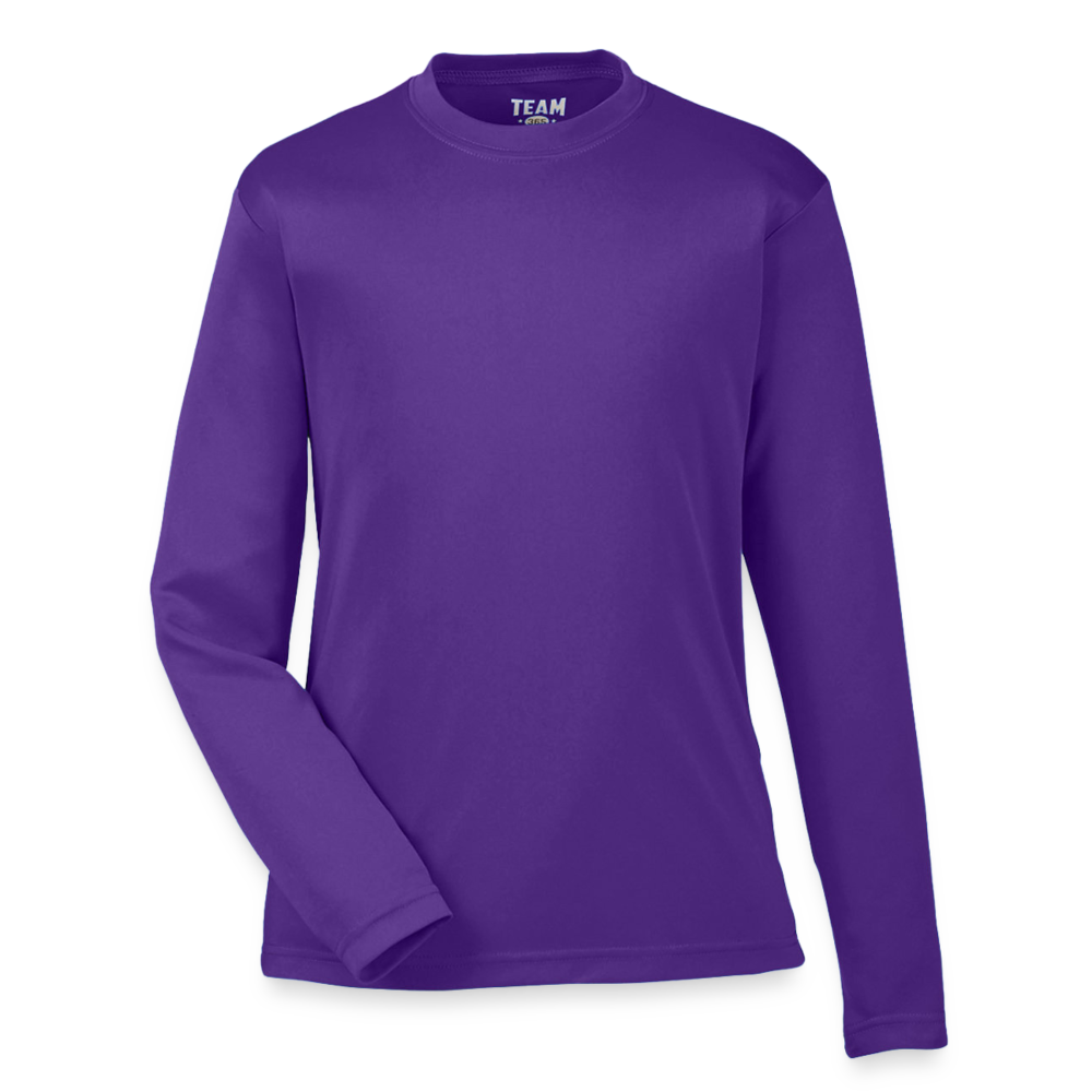 Customizable Youth Zone Performance Long-Sleeve T-Shirt ADD YOUR OWN PHOTO, IMAGES, DESIGNS, QUOTES AND MORE - purple