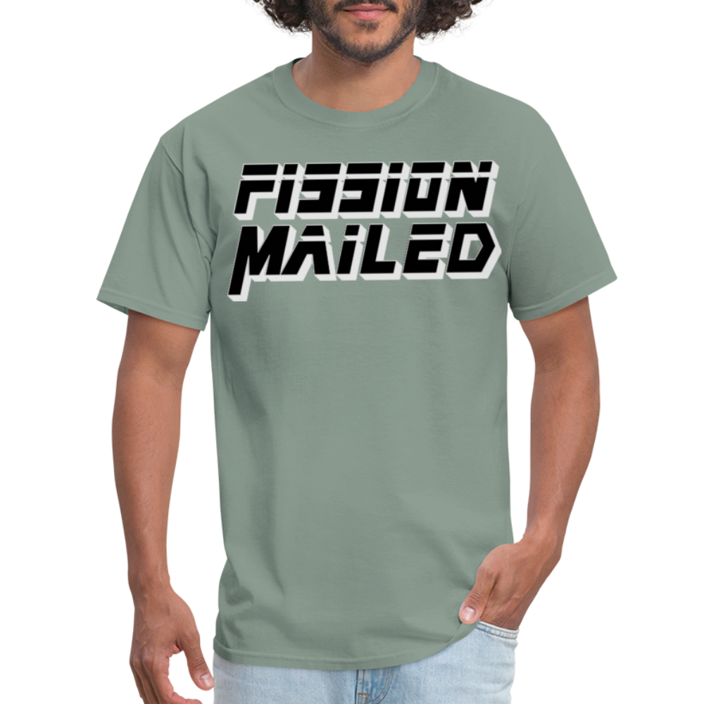 Fission Mailed Black & Gray Shadow Funny Videogame Quote & Meme Unisex Classic T-Shirt - sage