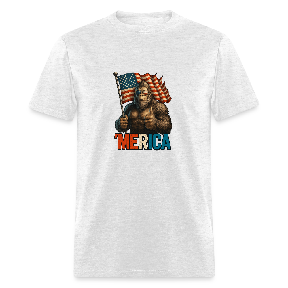 Thumbs Up Merica Big Foot 4th of July Funny and Patriotic Unisex Classic T-Shirt - light heather gray