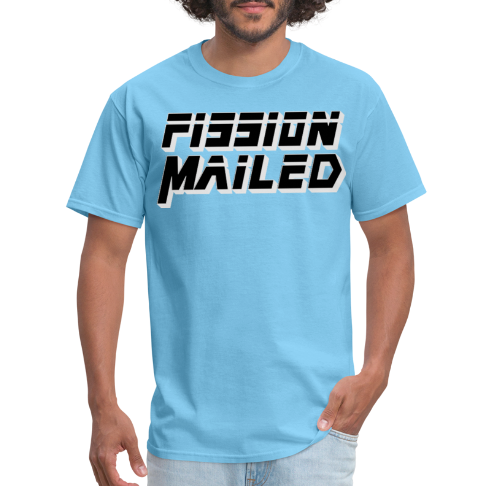 Fission Mailed Black & Gray Shadow Funny Videogame Quote & Meme Unisex Classic T-Shirt - aquatic blue