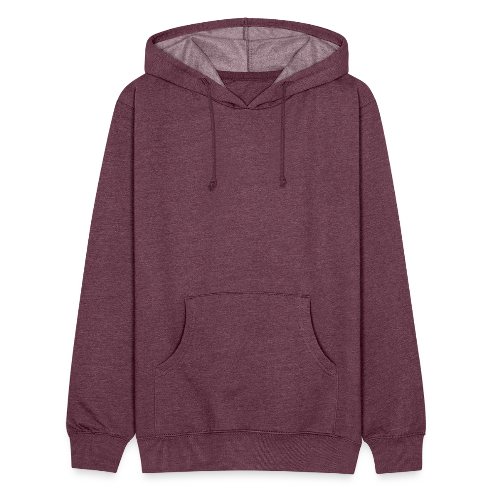 Customizable Unisex Organic Hoodie ADD YOUR OWN PHOTO, IMAGES, DESIGNS, QUOTES AND MORE - heather burgundy