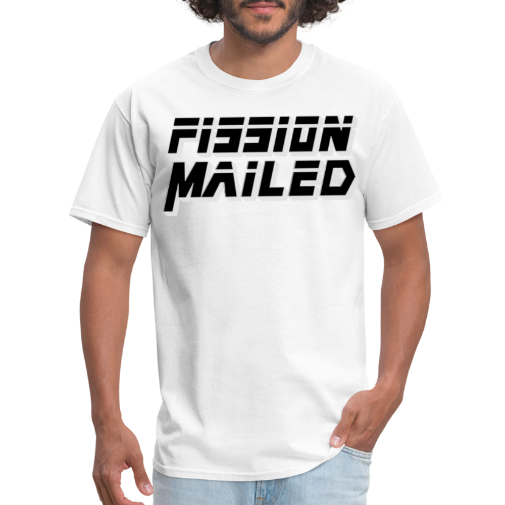 Fission Mailed Black & Gray Shadow Funny Videogame Quote & Meme Unisex Classic T-Shirt - white