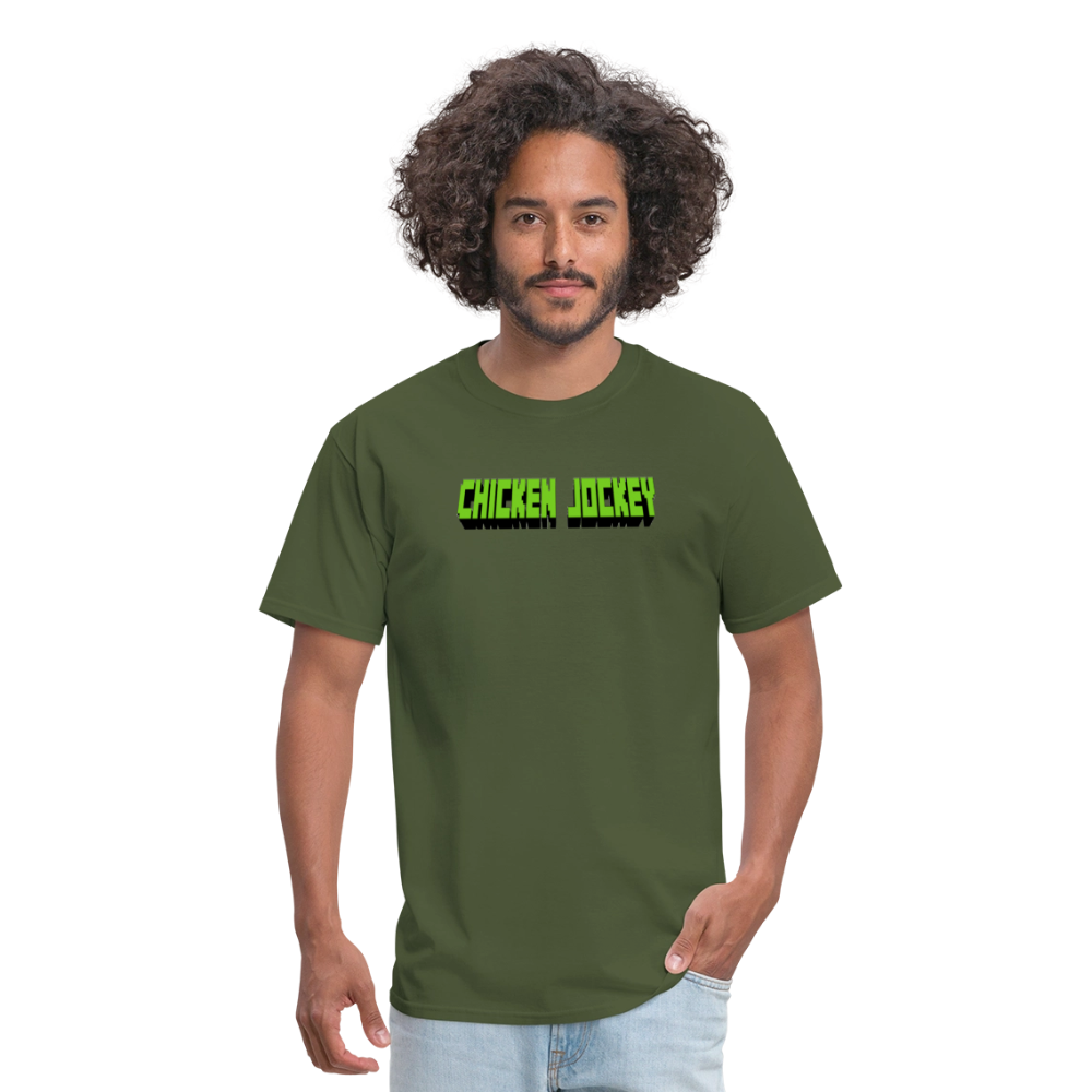 Chicken Jockey Green Unisex Classic T-Shirt - military green