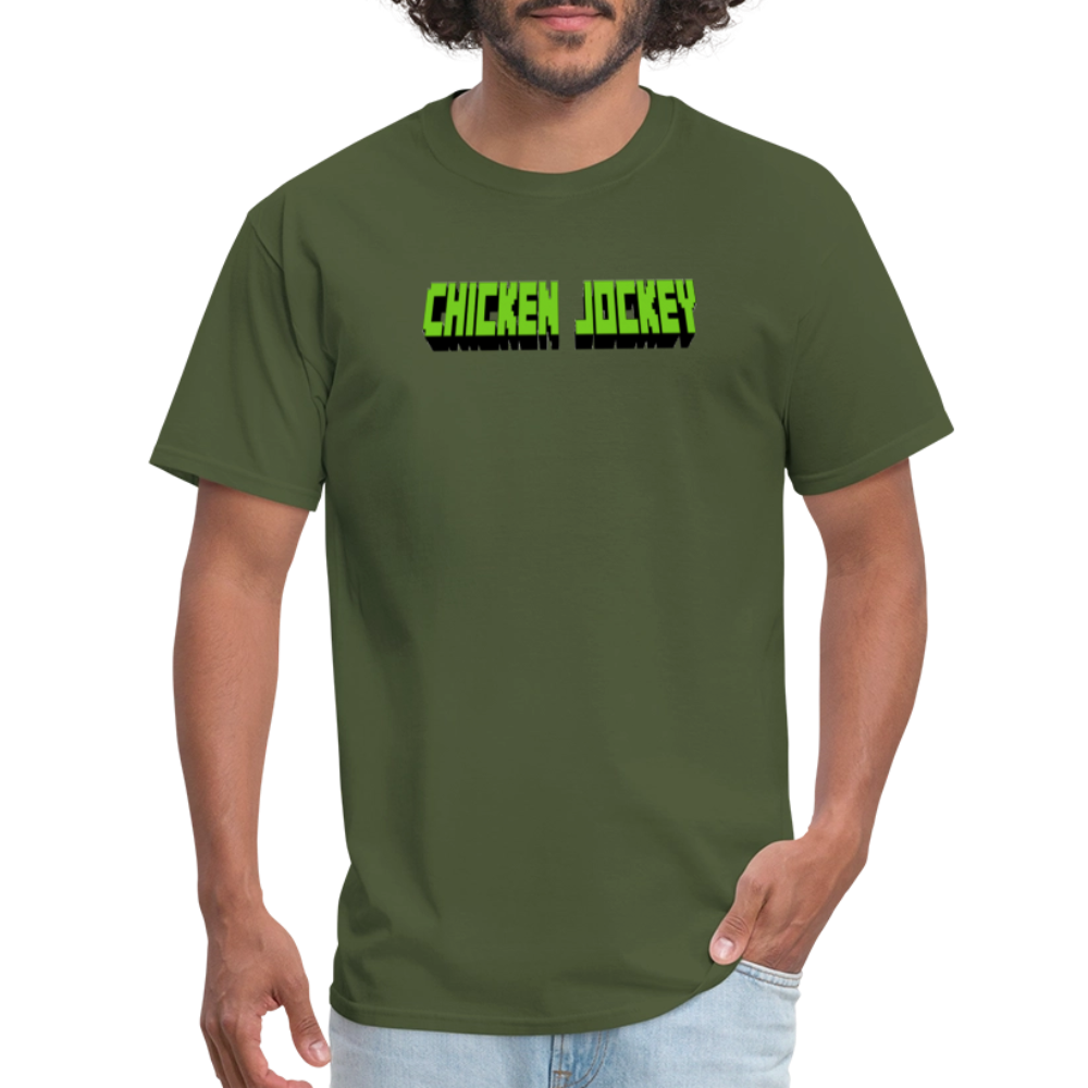 Chicken Jockey Green Unisex Classic T-Shirt - military green