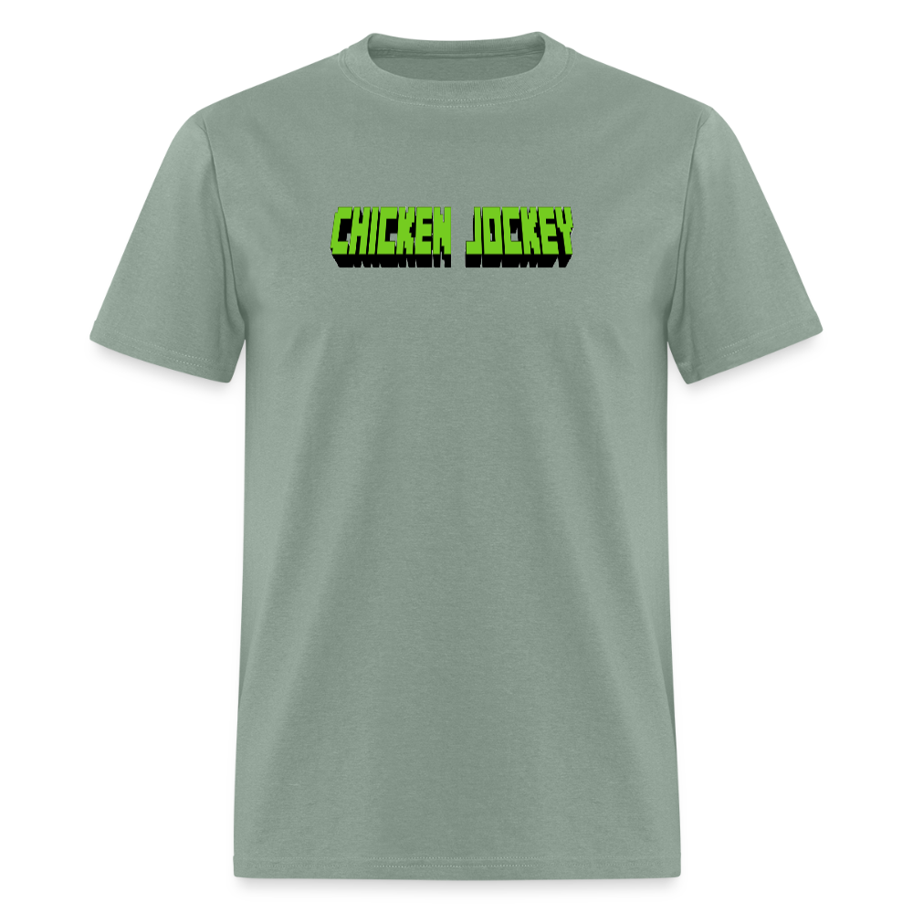 Chicken Jockey Green Unisex Classic T-Shirt - sage