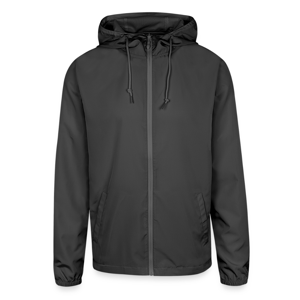 Customizable Unisex Lightweight Windbreaker Jacket ADD YOUR OWN PHOTO, IMAGES, DESIGNS, QUOTES AND MORE - graphite