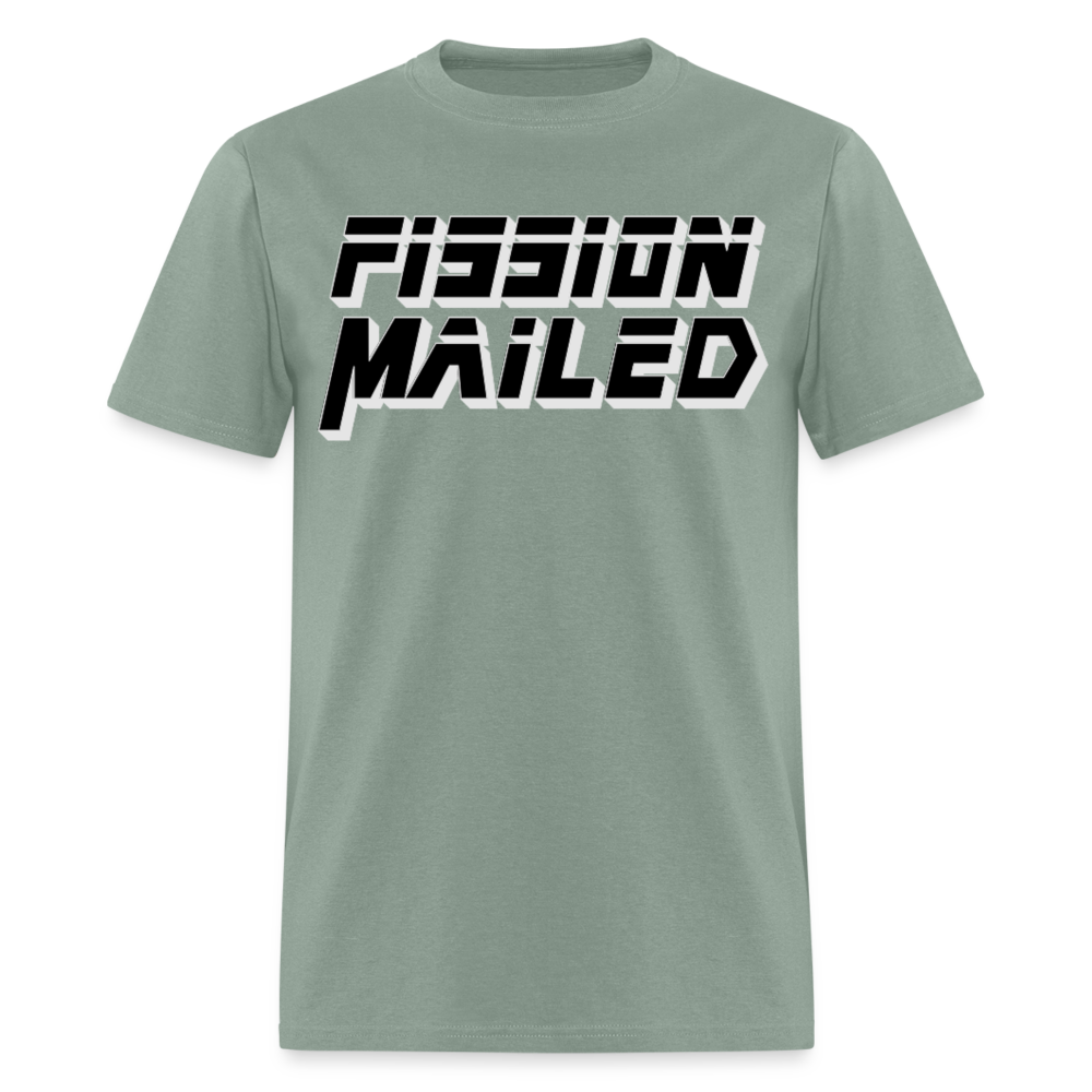 Fission Mailed Black & Gray Shadow Funny Videogame Quote & Meme Unisex Classic T-Shirt - sage