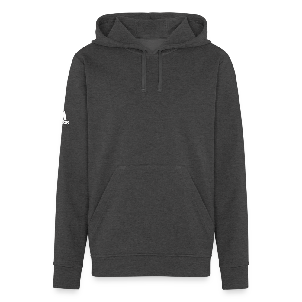 Customizable Adidas Unisex Fleece Hoodie ADD YOUR OWN PHOTO, IMAGES, DESIGNS, QUOTES AND MORE - charcoal grey