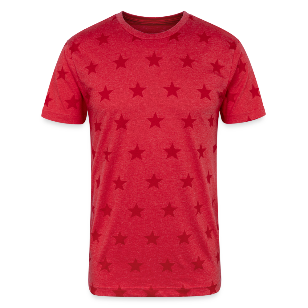 Customizable Unisex Adult Star Printed T-Shirt ADD YOUR OWN PHOTO, IMAGES, DESIGNS, QUOTES AND MORE - red star