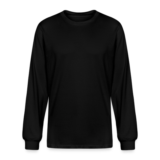 Customizable Unisex Organic Long Sleeve T-Shirt ADD YOUR OWN PHOTO, IMAGES, DESIGNS, QUOTES AND MORE - black