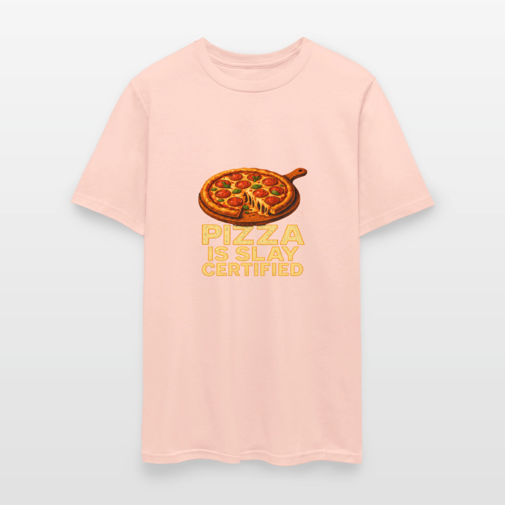 Pizza Is Slay Certified Funny Meme Gift for Pizza Lovers Unisex Classic T-Shirt - blush pink 