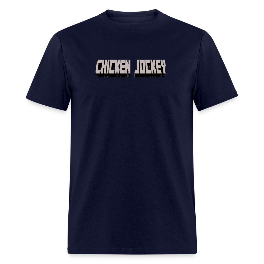 Chicken Jockey Gray Unisex Classic T-Shirt - navy