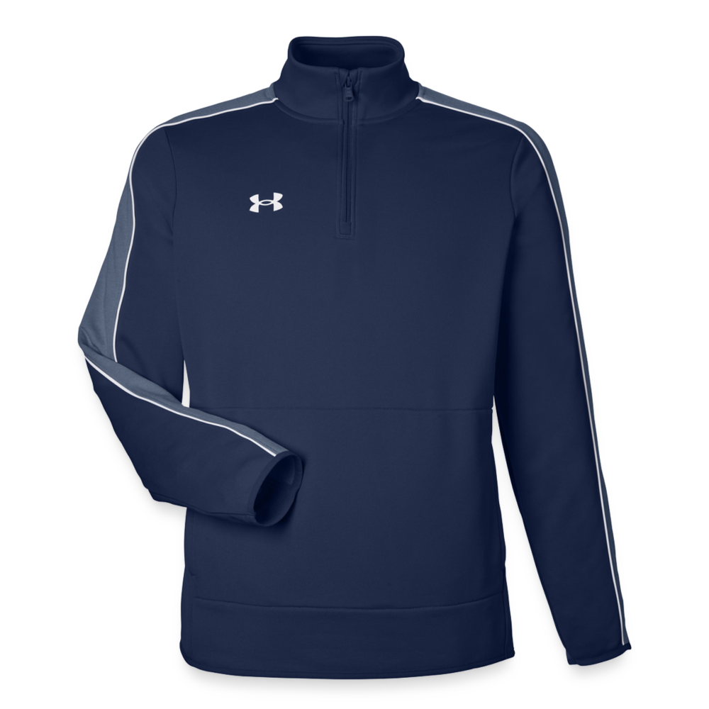 Customizable Under Armour Under Armour Men's Command Quarter Zip 2.0 ADD YOUR OWN PHOTO, IMAGES, DESIGNS, QUOTES AND MORE - navy/white