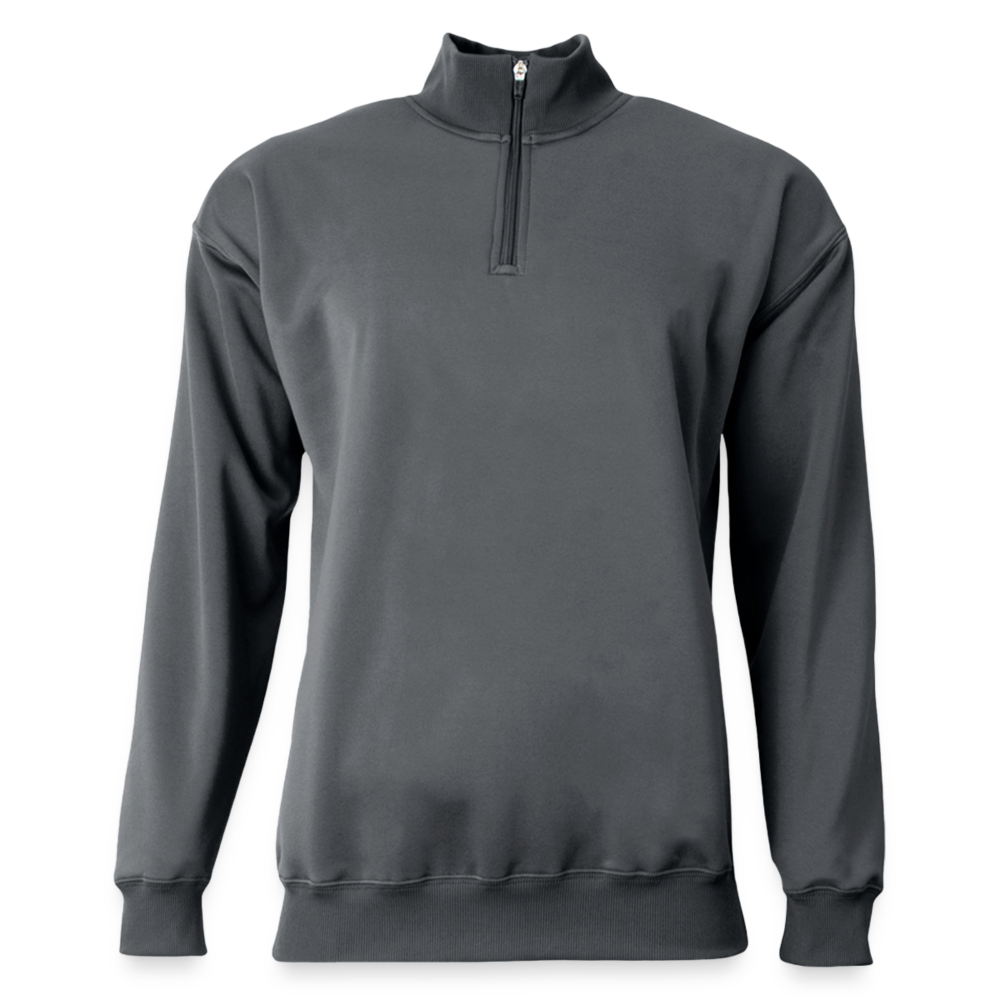 Customizable A4 Adult Sprint Fleece Quarter with Zipper ADD YOUR OWN PHOTO, IMAGES, DESIGNS, QUOTES AND MORE - graphite grey