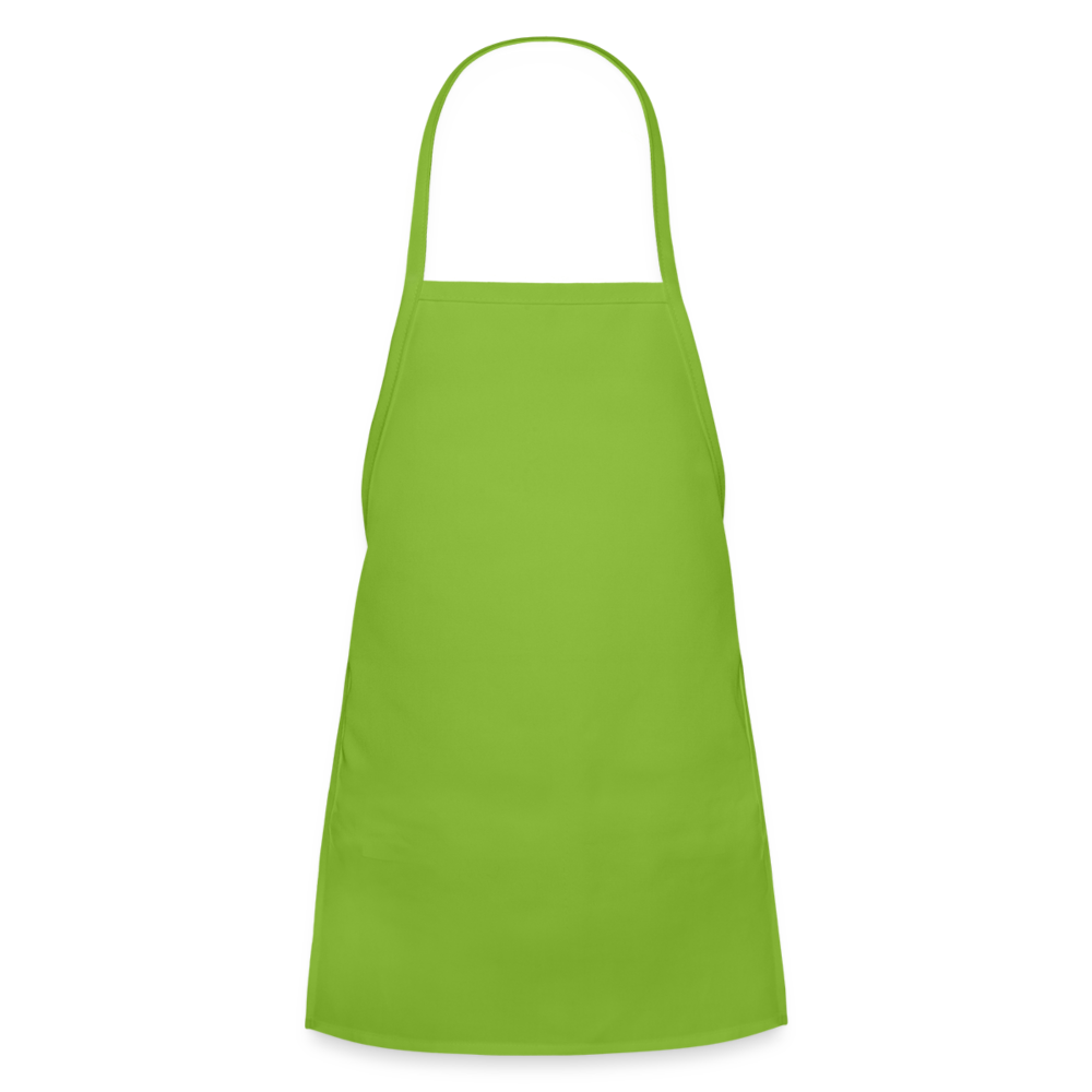 Customizable Kids' Apron ADD YOUR OWN PHOTO, IMAGES, DESIGNS, QUOTES AND MORE - lime green