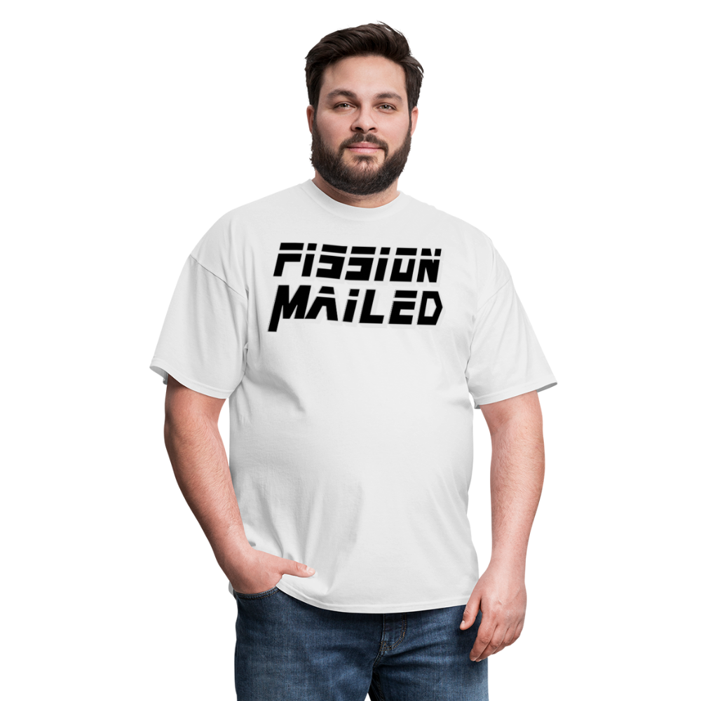 Fission Mailed Black & Gray Shadow Funny Videogame Quote & Meme Unisex Classic T-Shirt - white