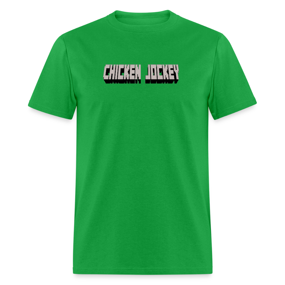Chicken Jockey Gray Unisex Classic T-Shirt - bright green