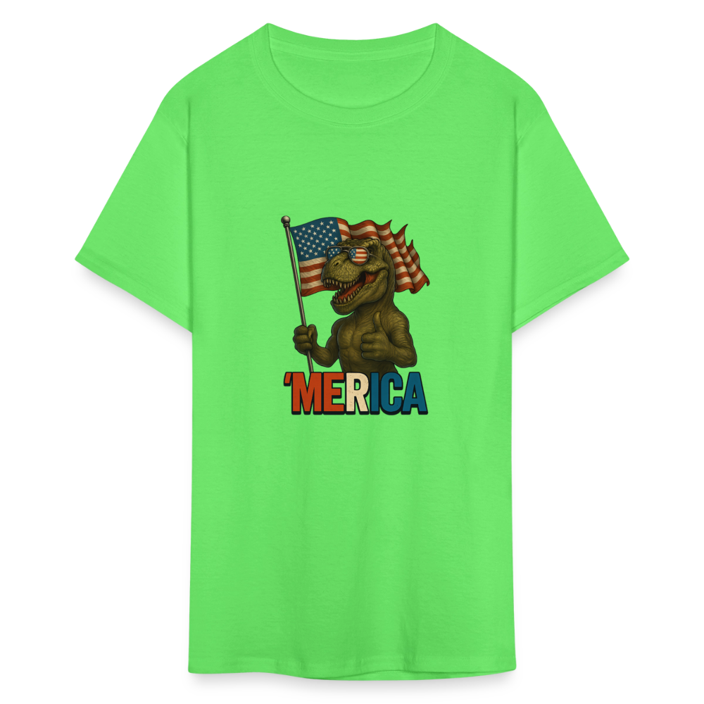 Thumbs Up Merica T Rex 4th of July Funny and Patriotic Unisex Classic T-Shirt - kiwi