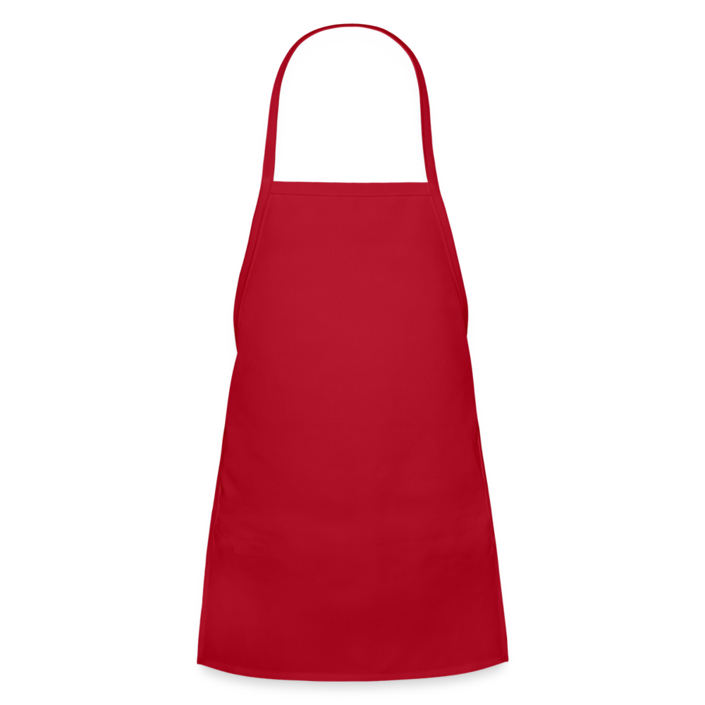 Customizable Kids' Apron ADD YOUR OWN PHOTO, IMAGES, DESIGNS, QUOTES AND MORE - red
