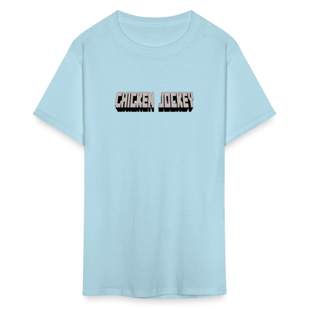 Chicken Jockey Gray Unisex Classic T-Shirt - powder blue