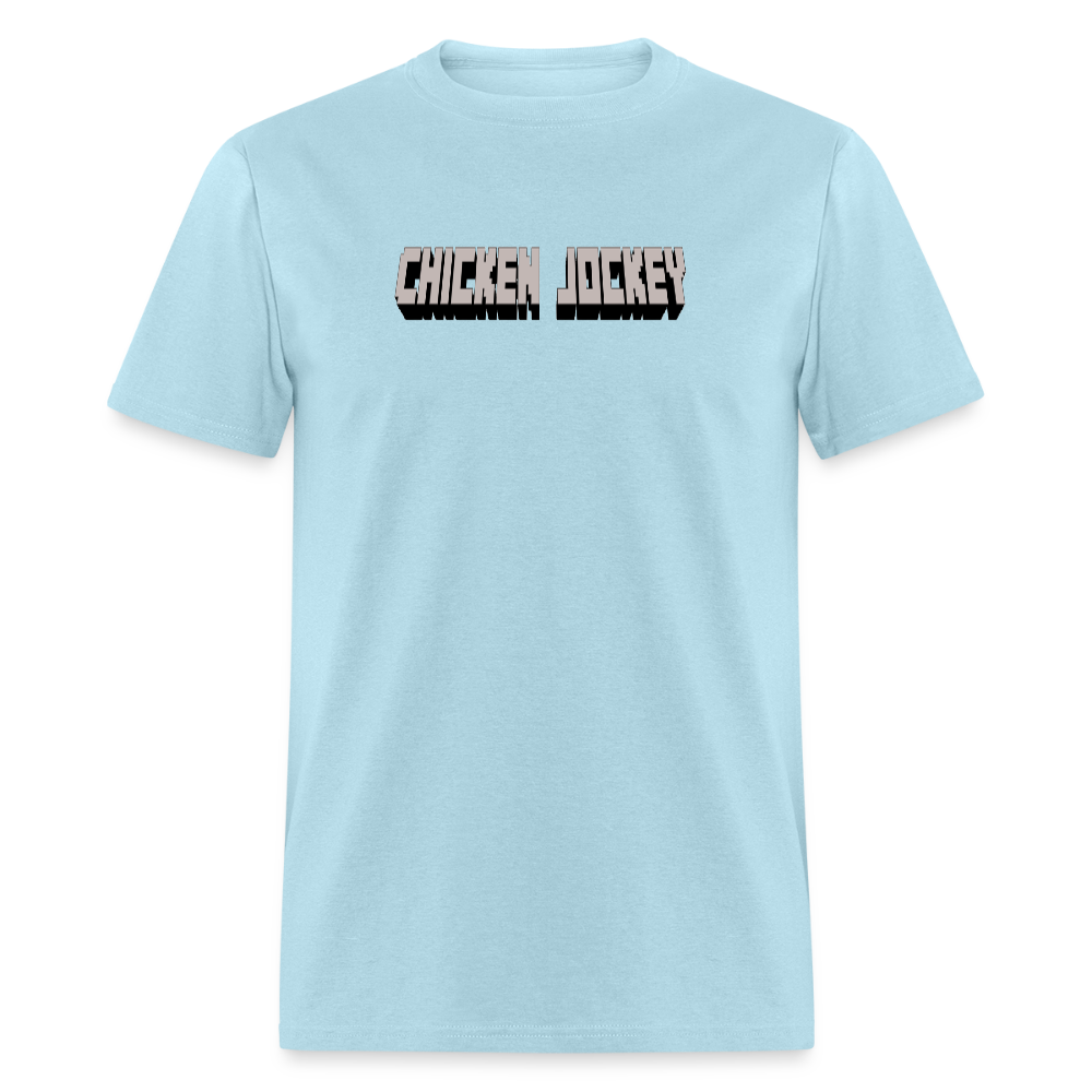 Chicken Jockey Gray Unisex Classic T-Shirt - powder blue