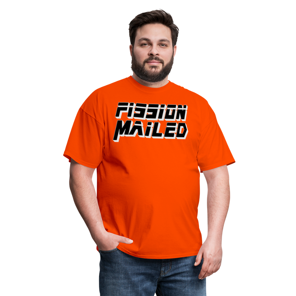 Fission Mailed Black & Gray Shadow Funny Videogame Quote & Meme Unisex Classic T-Shirt - orange