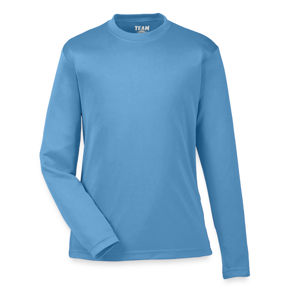 Customizable Youth Zone Performance Long-Sleeve T-Shirt ADD YOUR OWN PHOTO, IMAGES, DESIGNS, QUOTES AND MORE - light blue